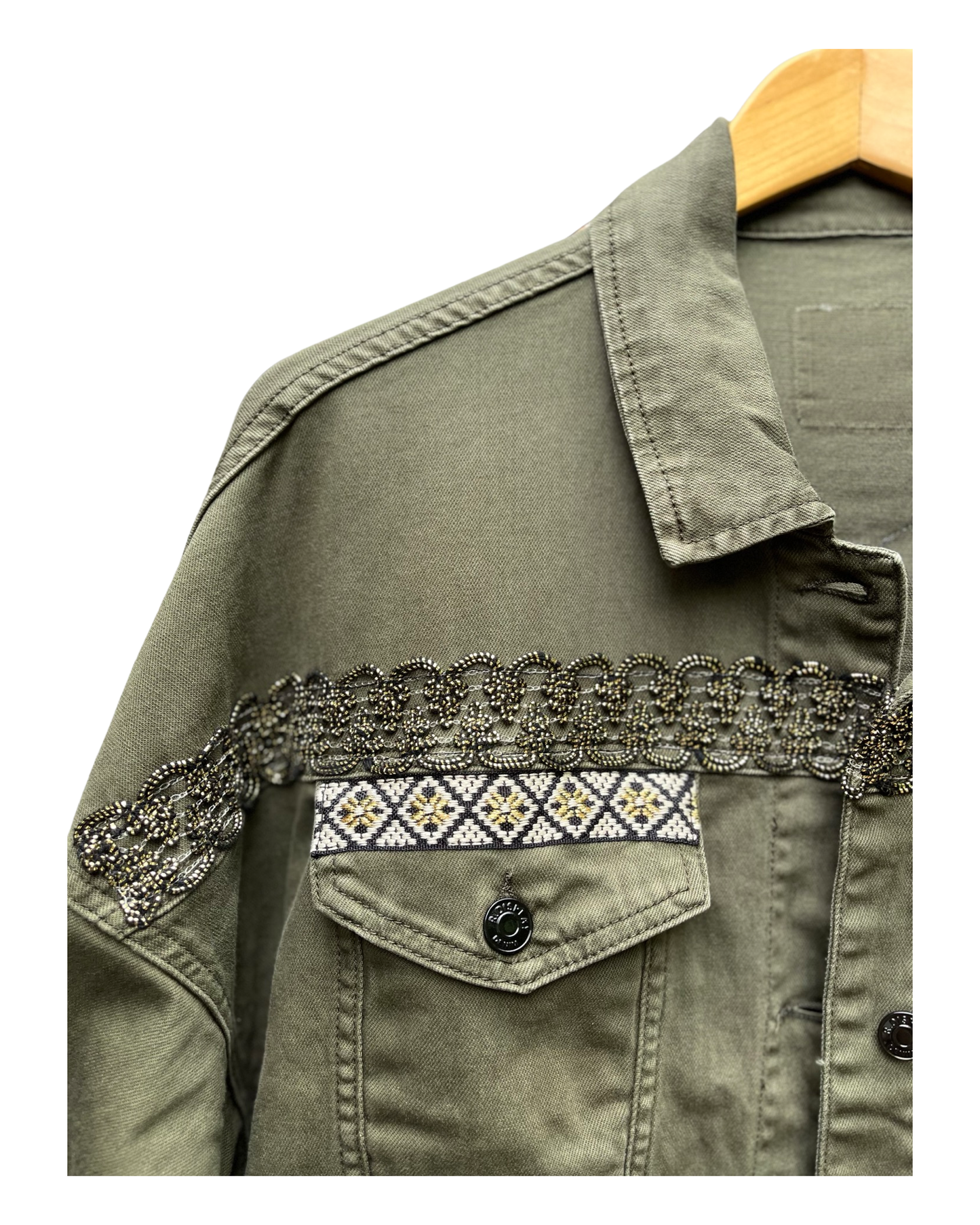 Khaki Frida Denim Jacket