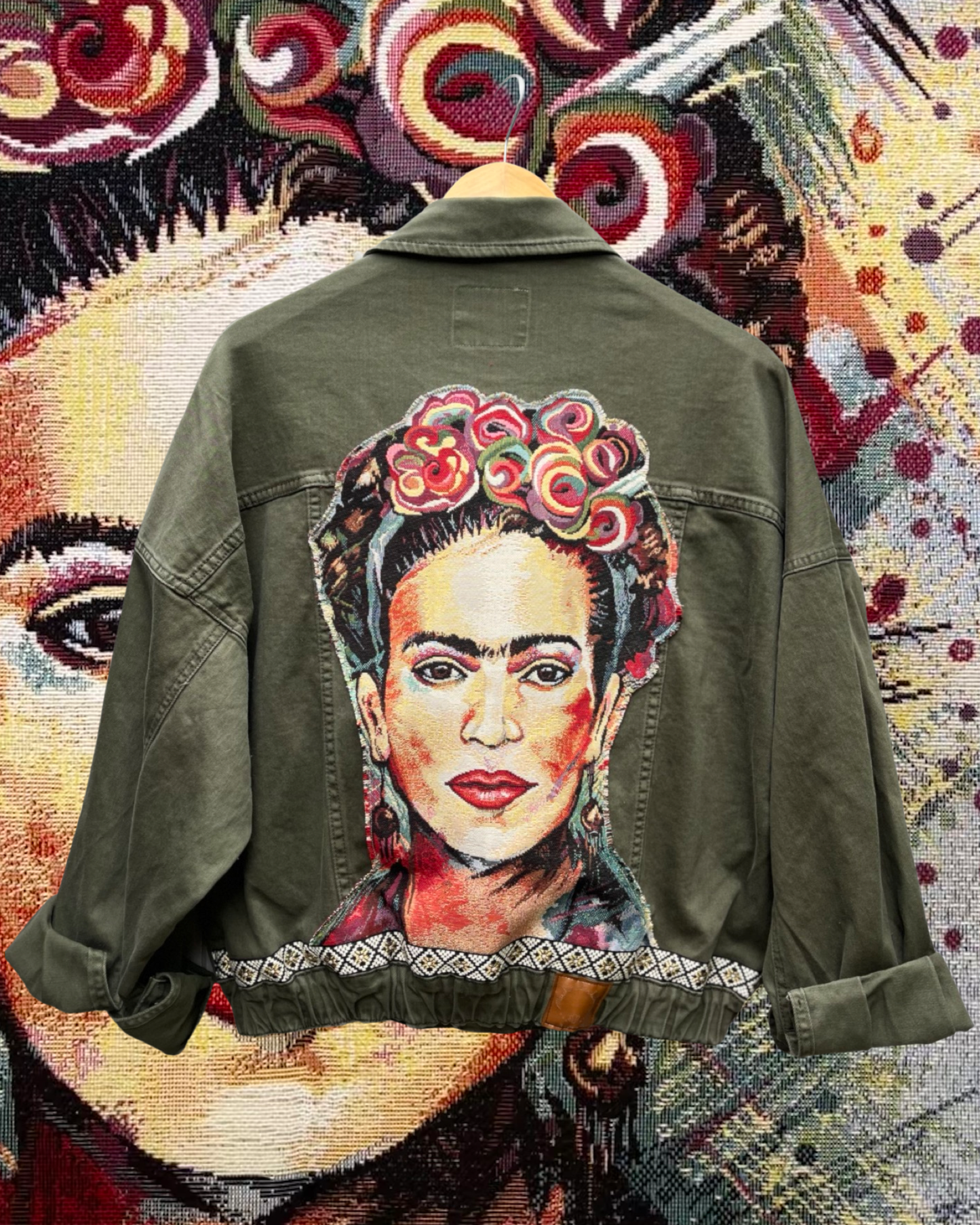 Khaki Frida Denim Jacket
