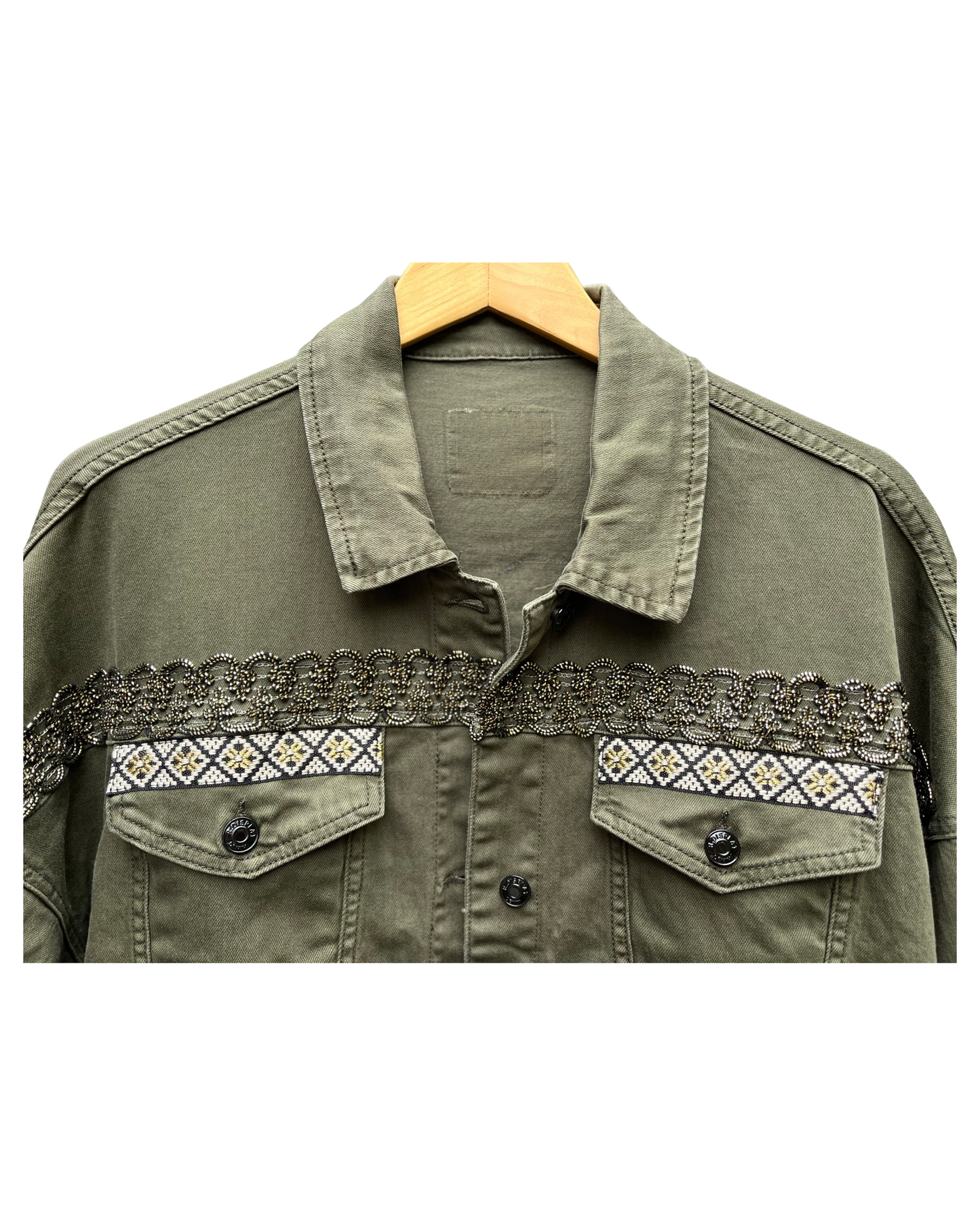 Khaki Frida Denim Jacket