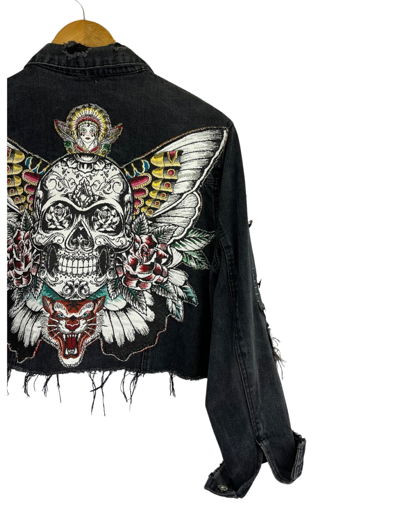 Veste en jean Skull Rock