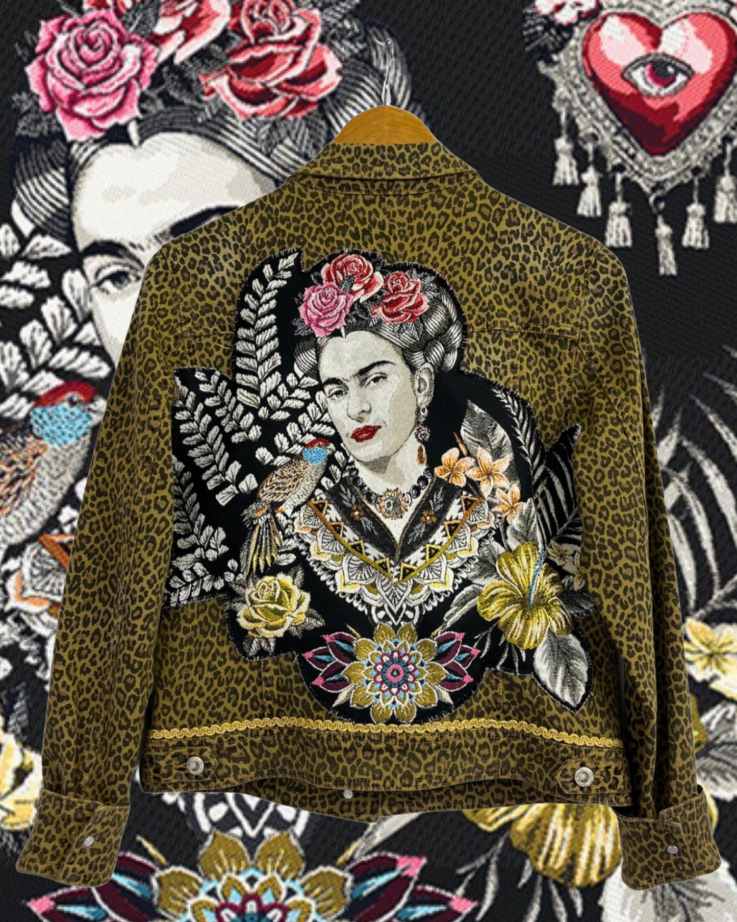 Veste en Jean Leopard Frida