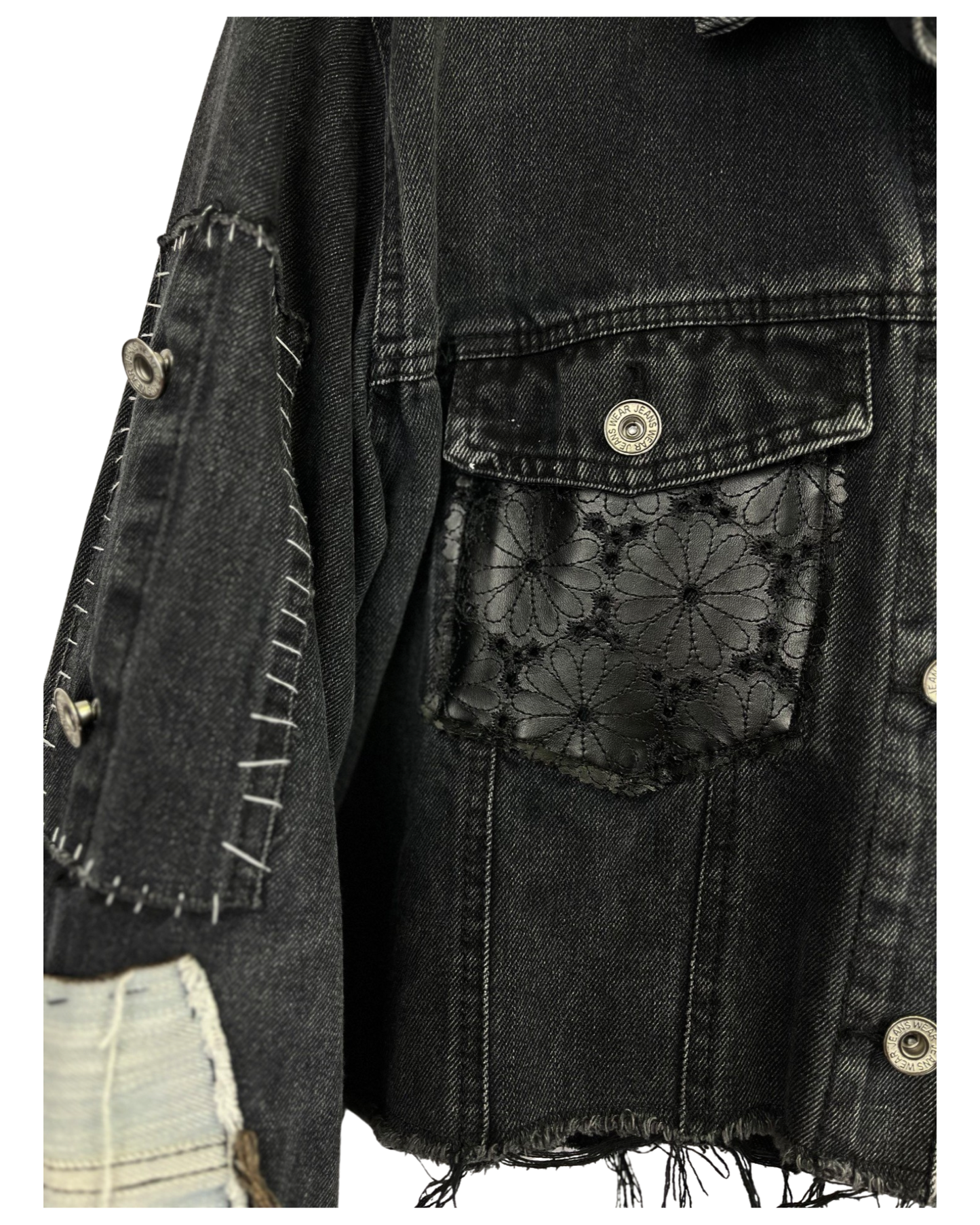 Veste en jean Skull Rock
