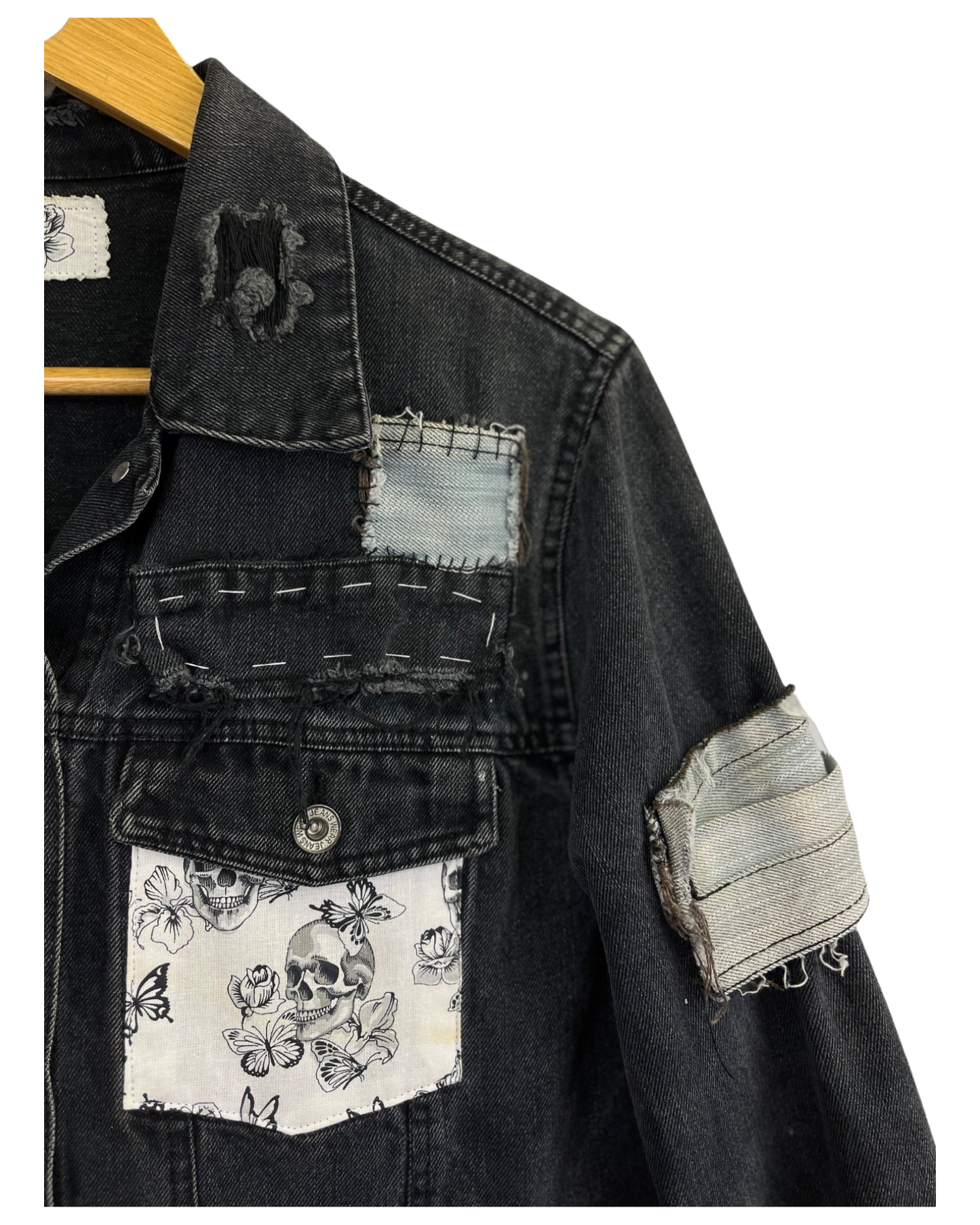 Veste en jean Skull Rock