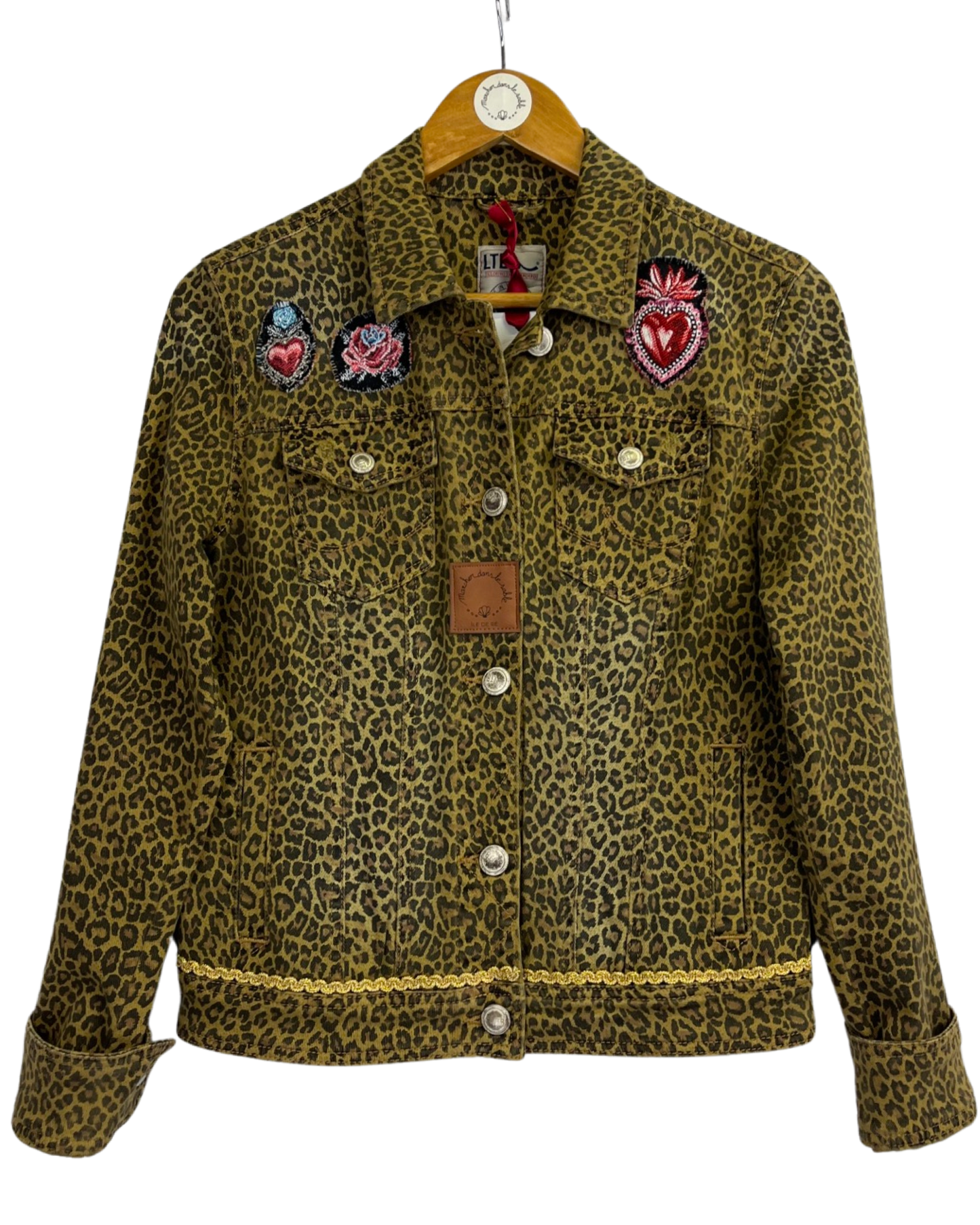 Veste en Jean Leopard Frida