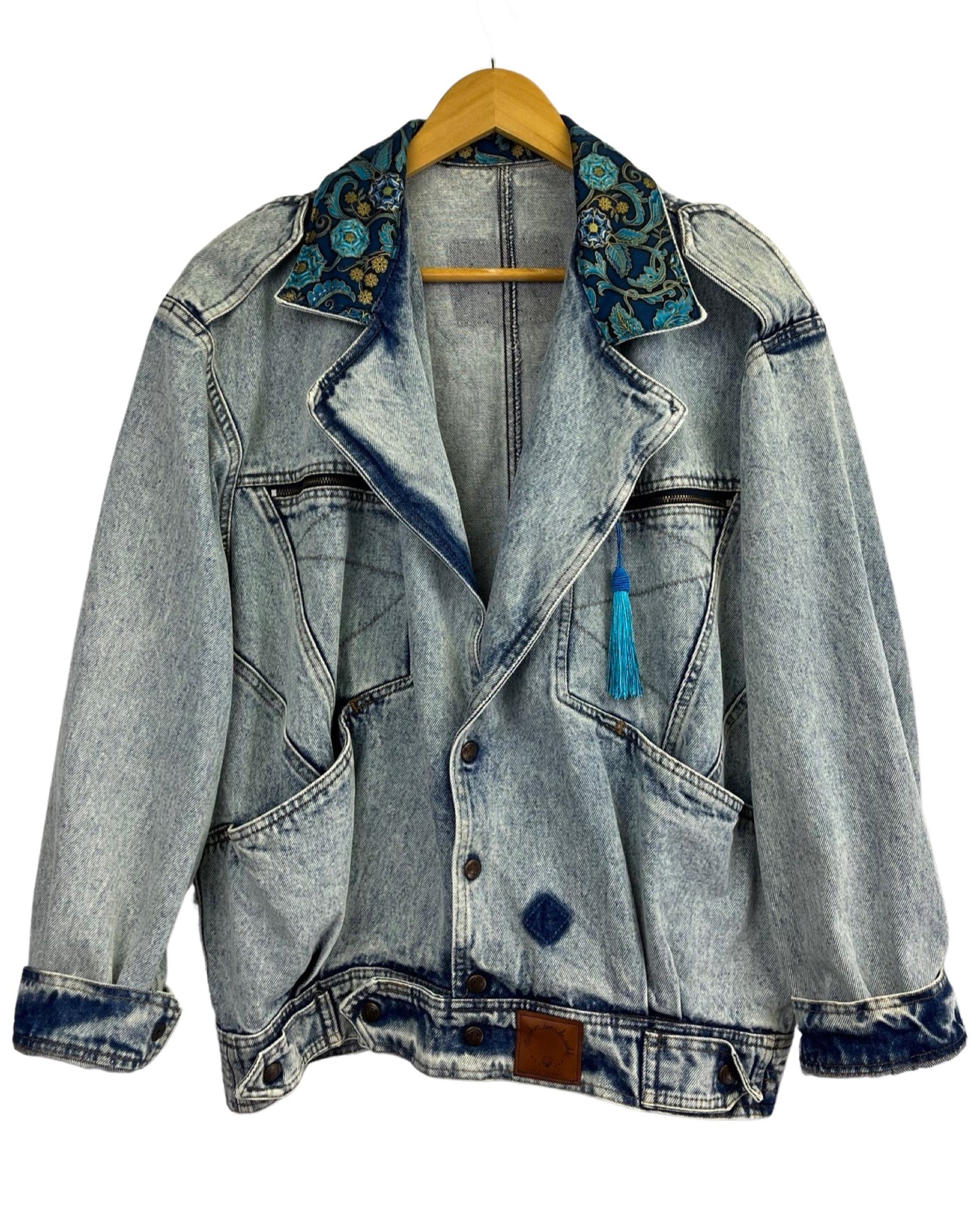 Veste en Jean Vintage Skull Rock