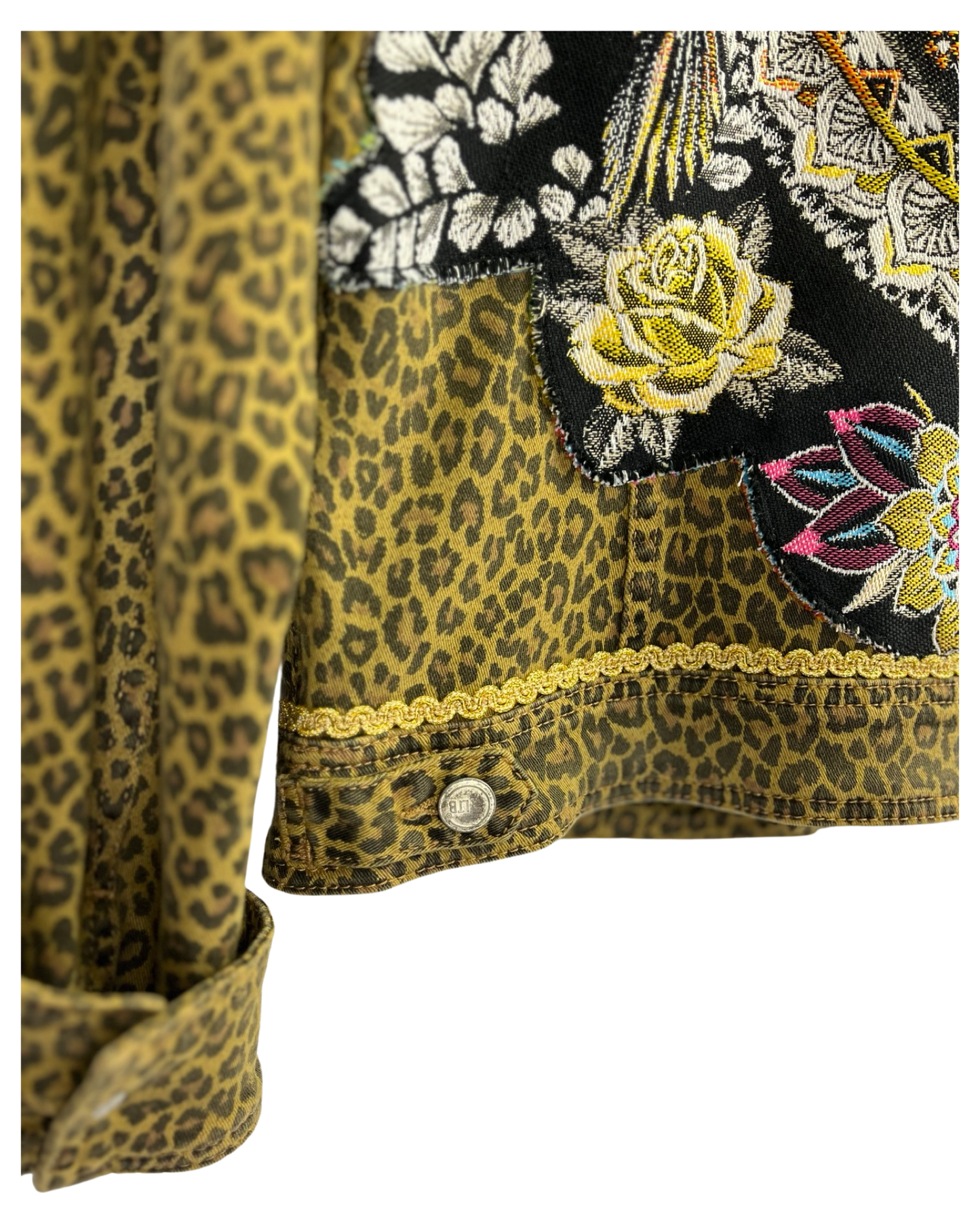 Veste en Jean Leopard Frida