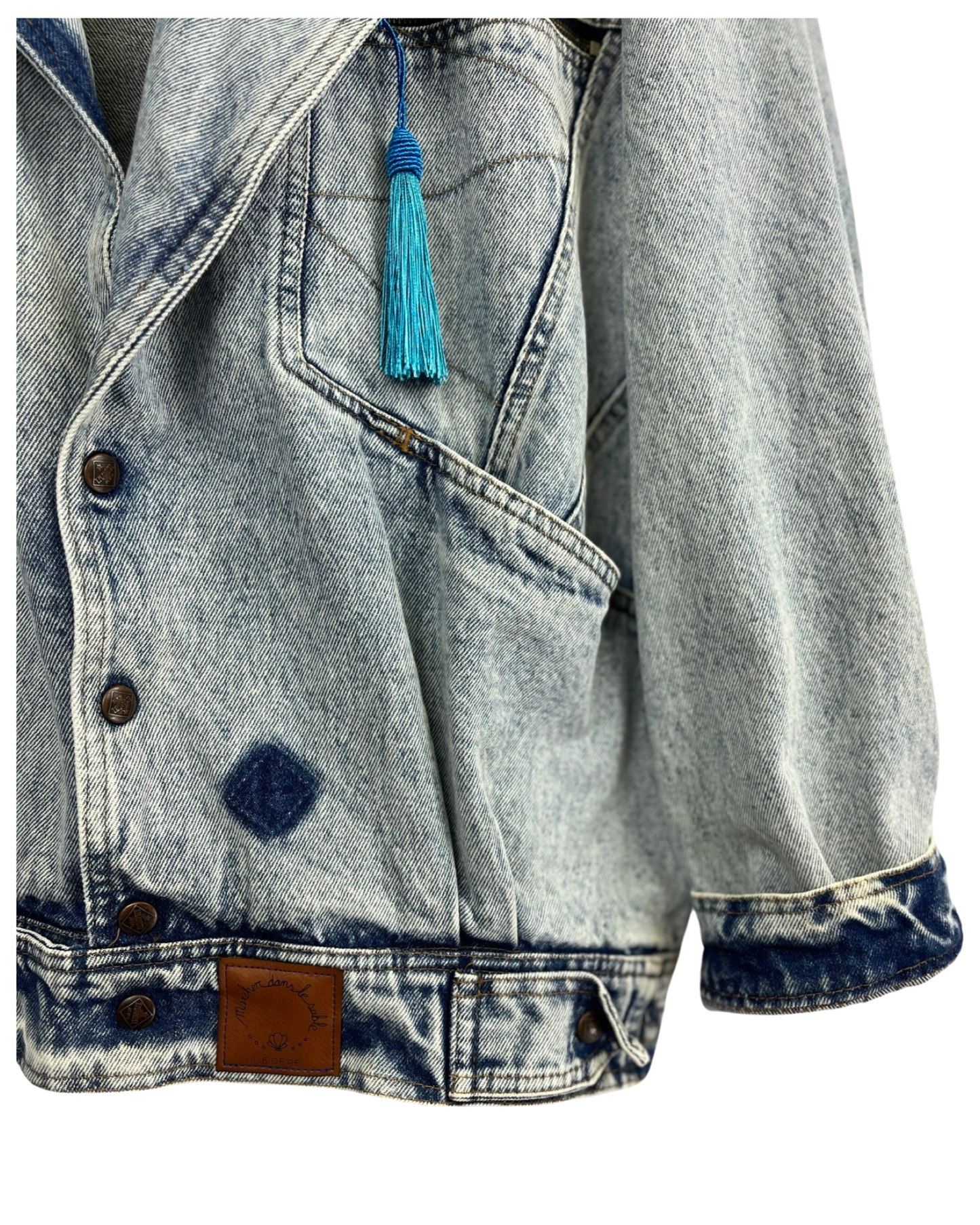 Veste en Jean Vintage Skull Rock