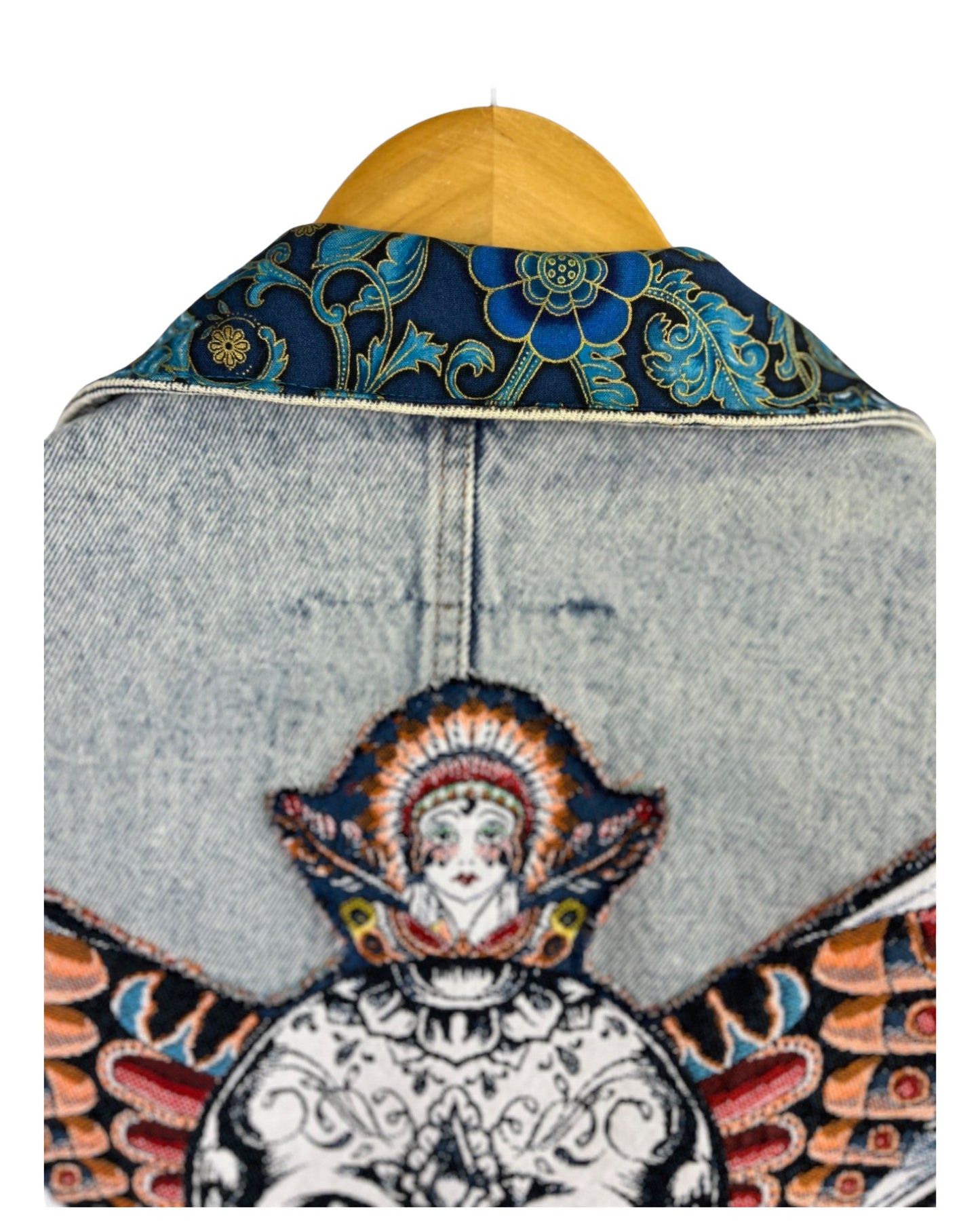 Veste en Jean Vintage Skull Rock