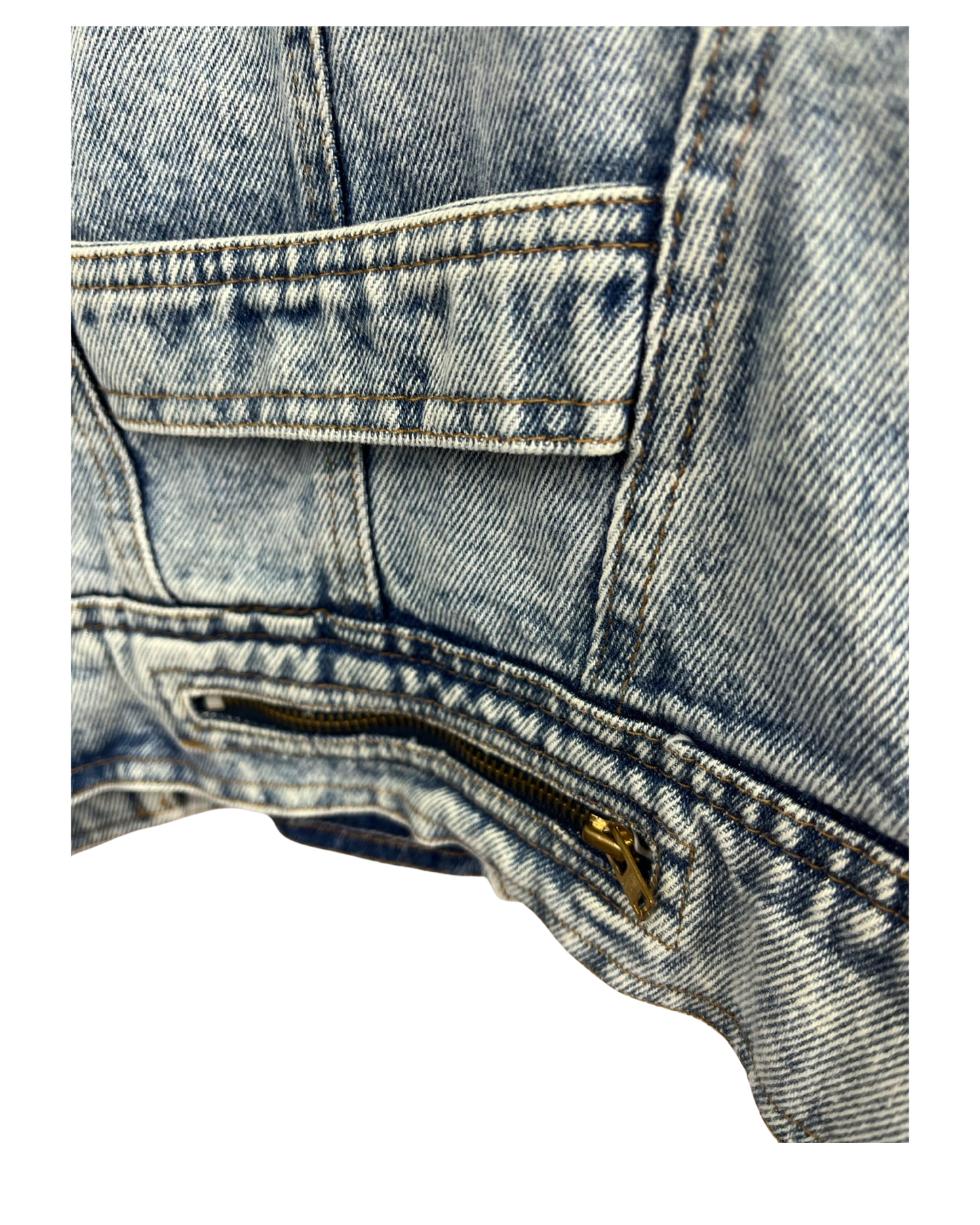 Veste en Jean Vintage Skull Rock