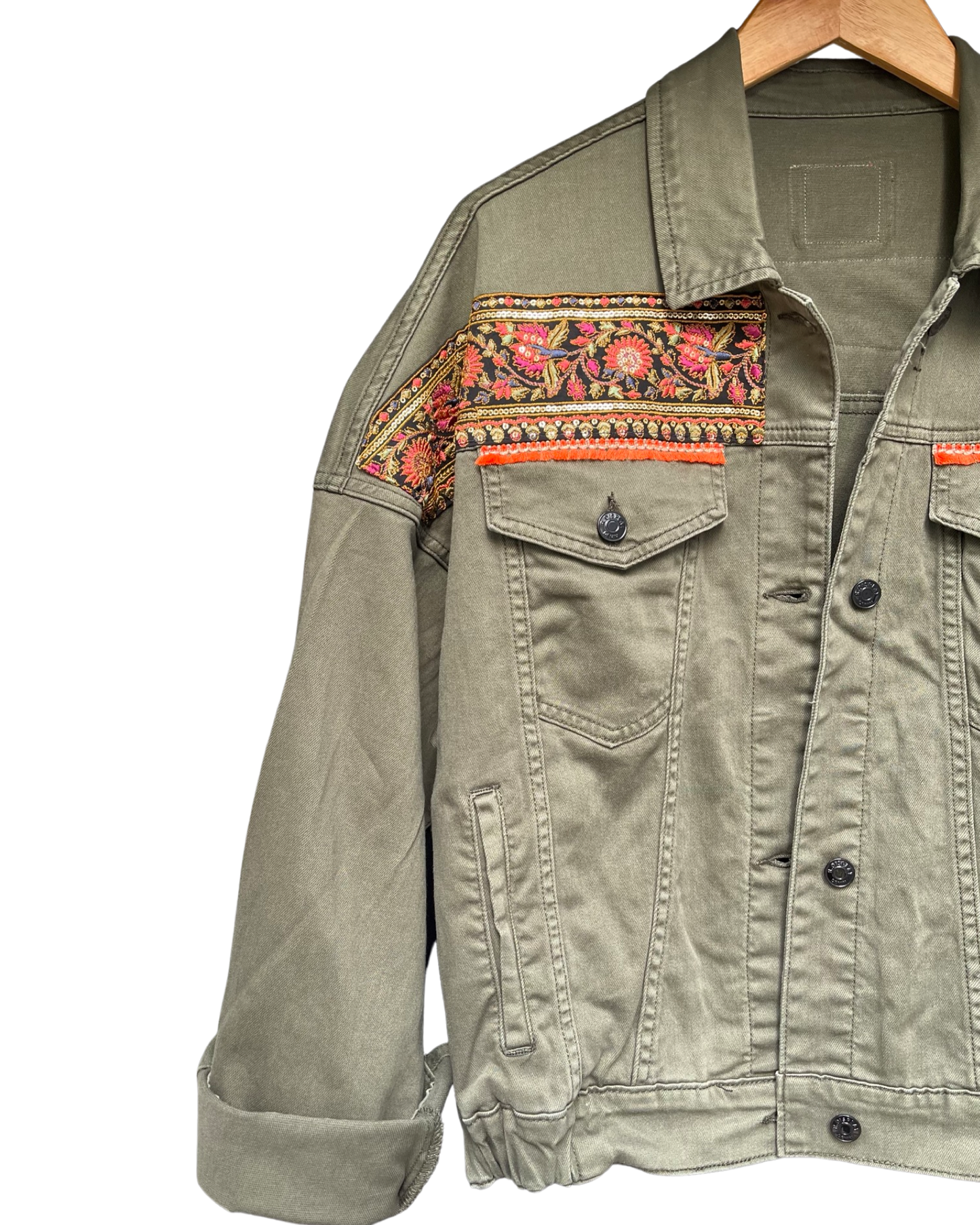 Khaki Frida Denim Jacket