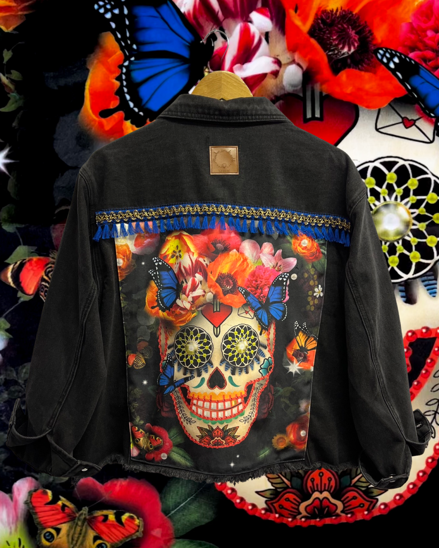 Calavera denim jacket