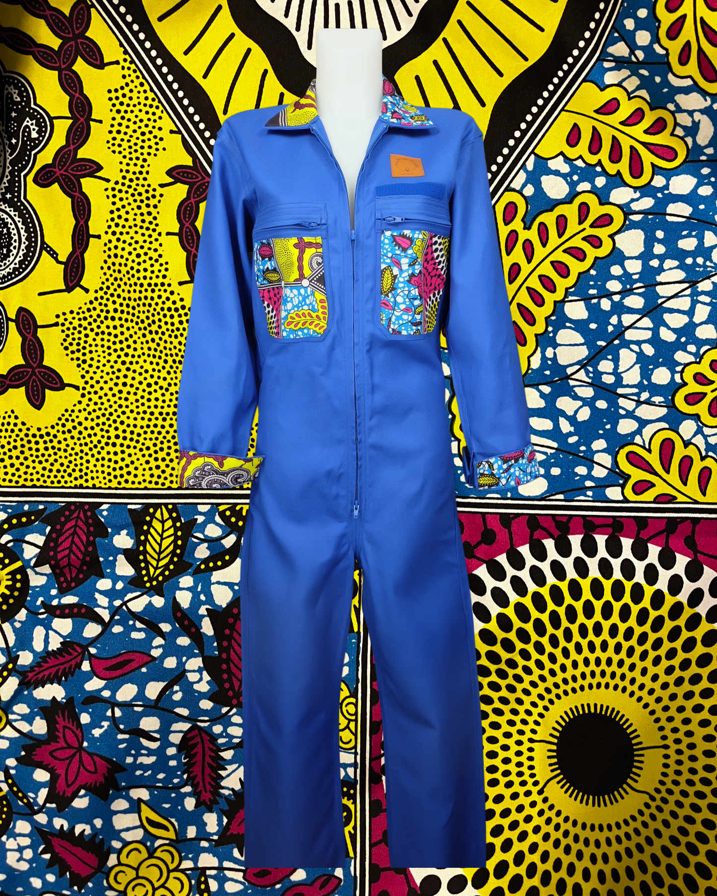 Upcycled Blue Work Overalls