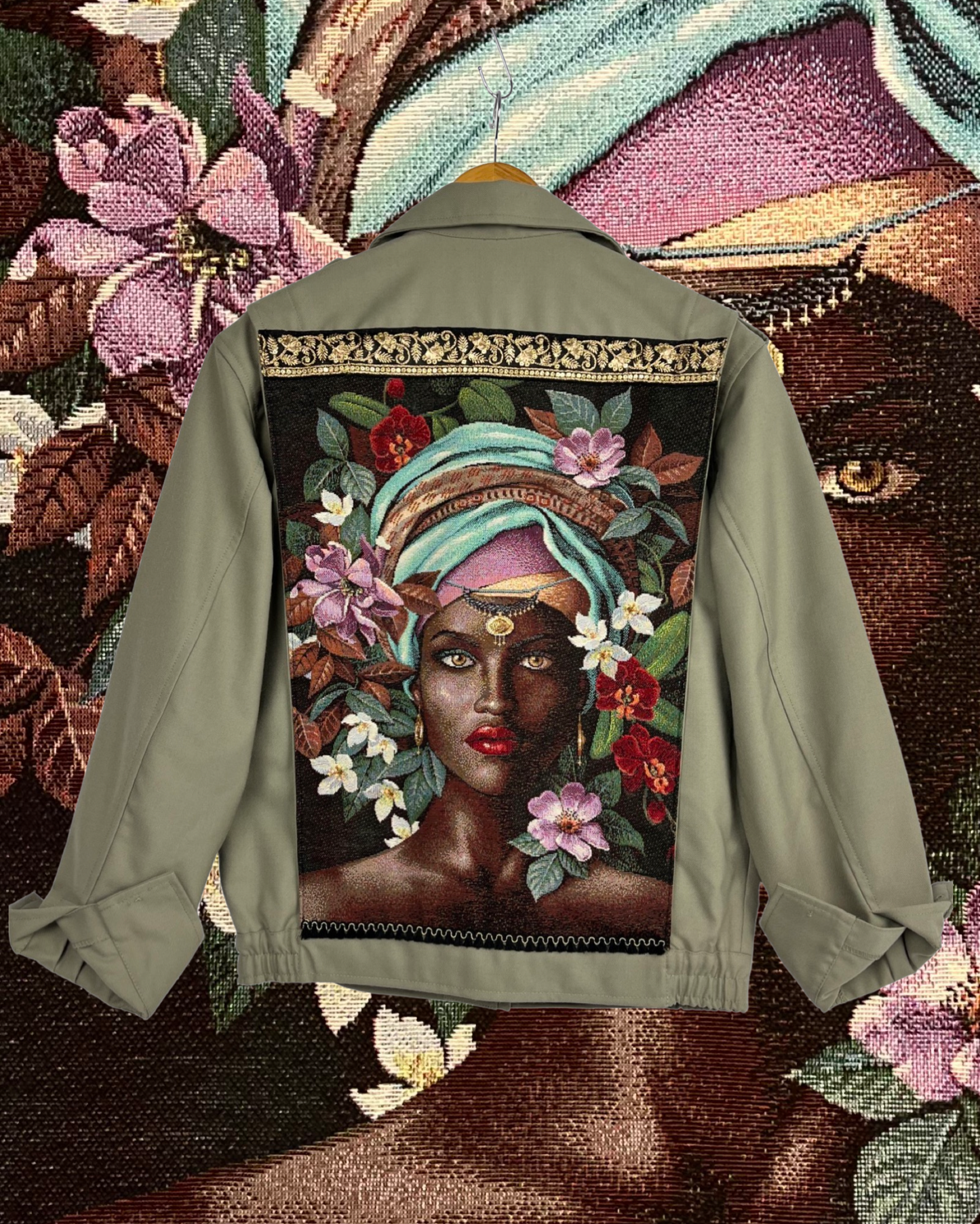 Chaqueta militar orquídea