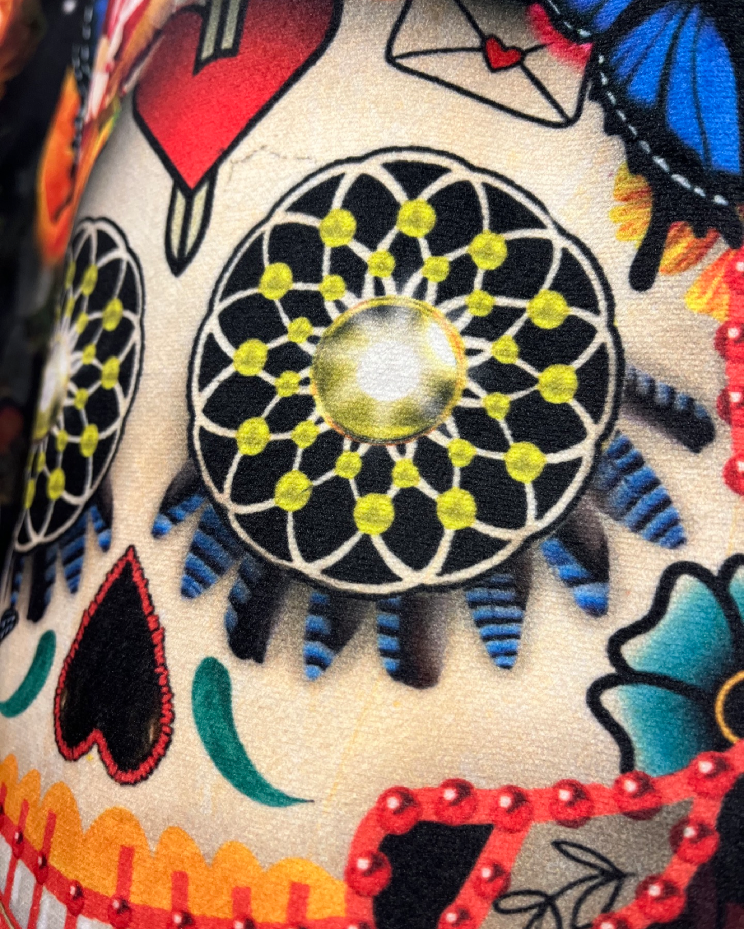 Calavera denim jacket