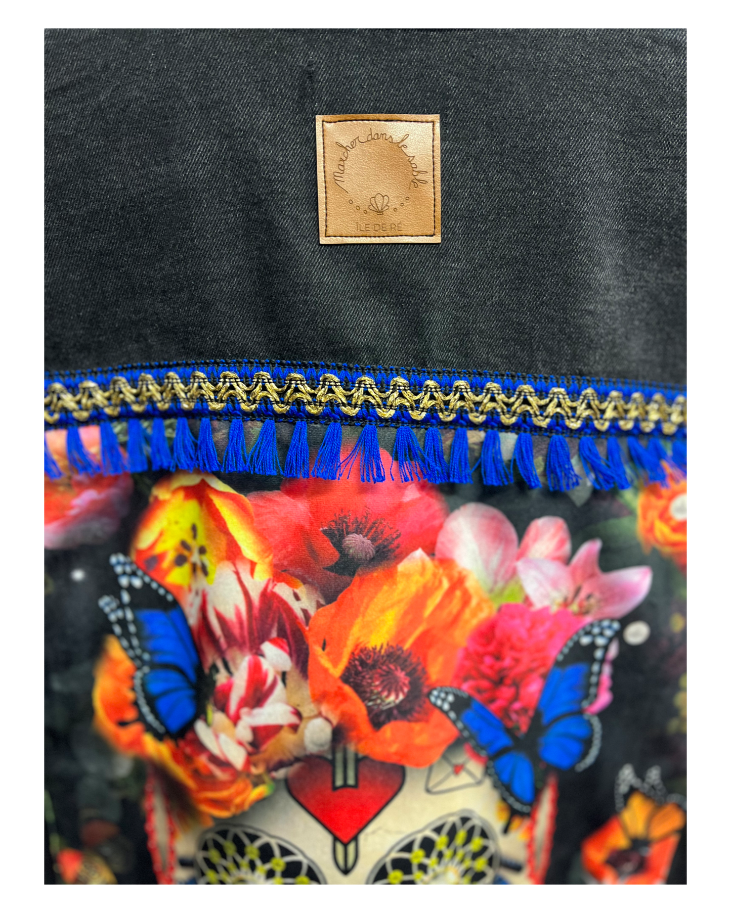 Calavera denim jacket