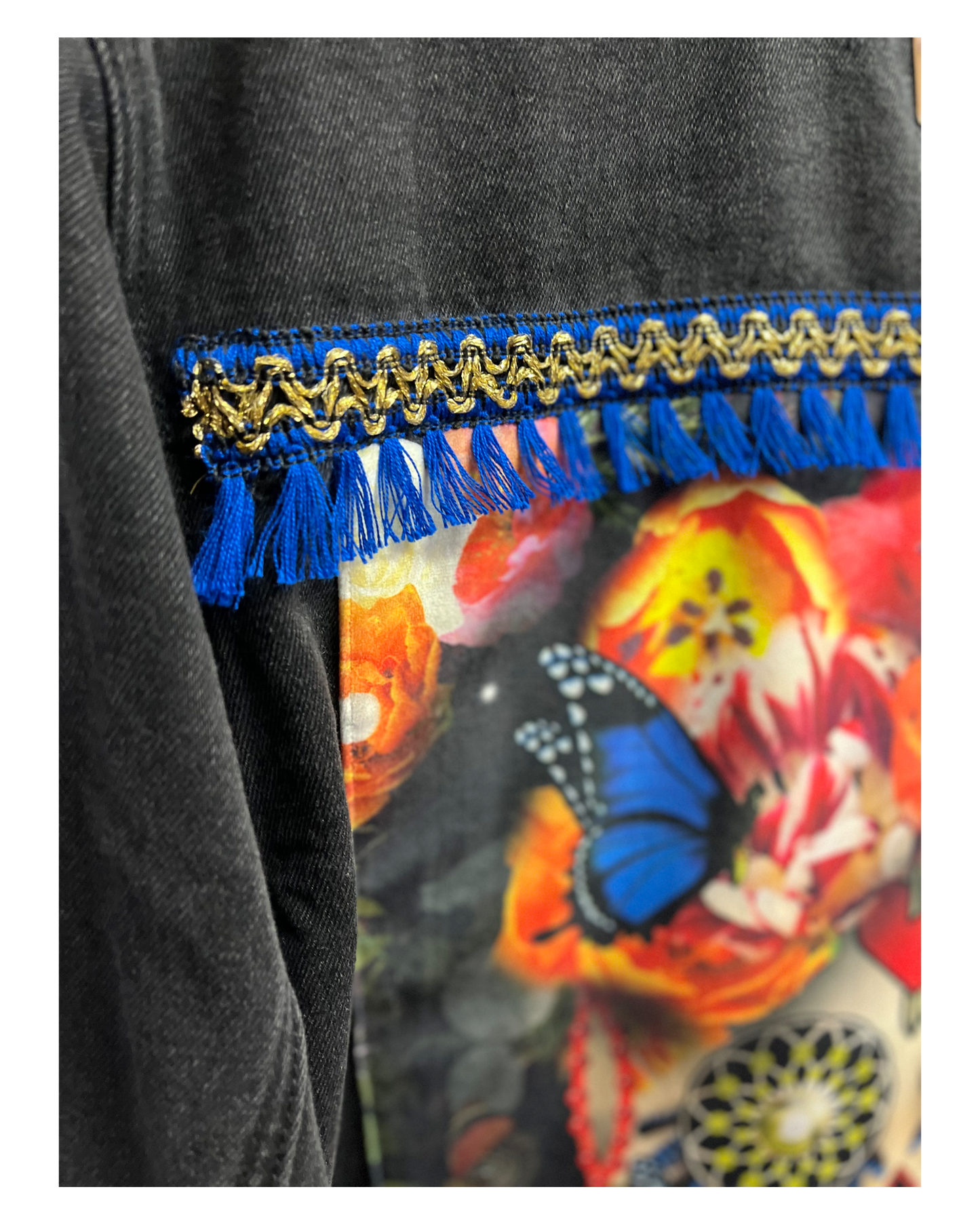 Calavera denim jacket