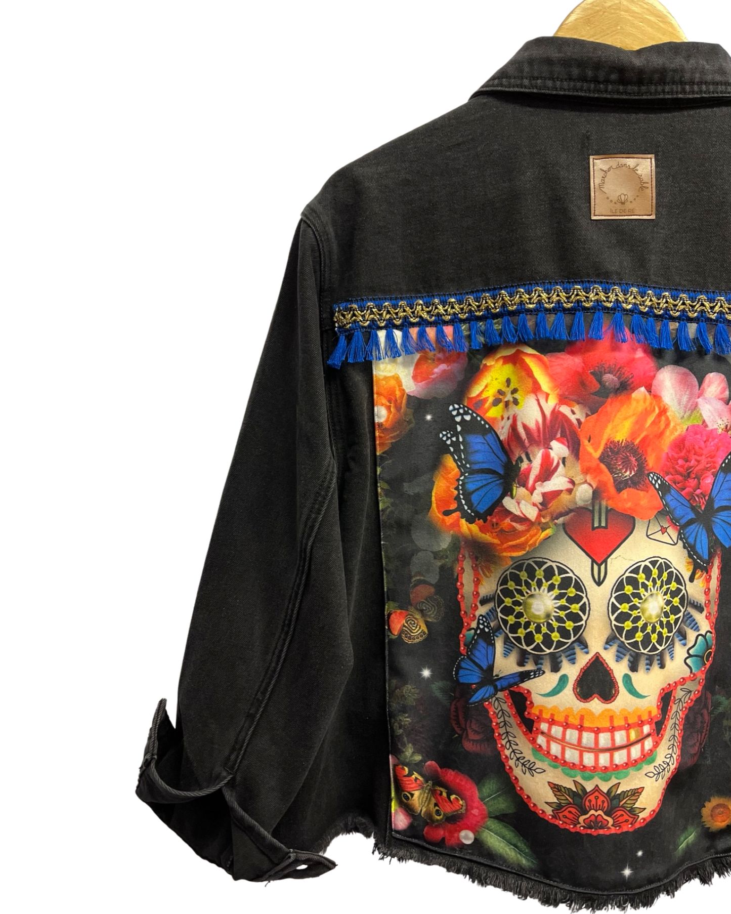 Calavera denim jacket