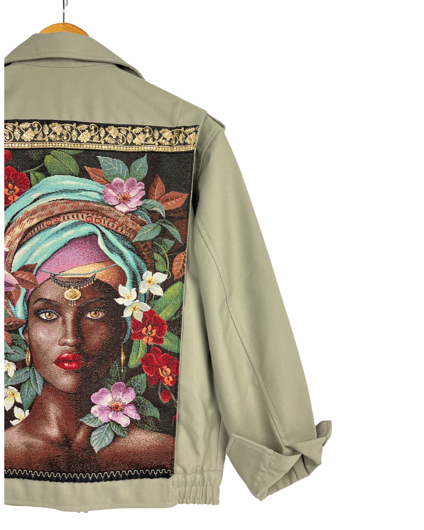 Chaqueta militar orquídea