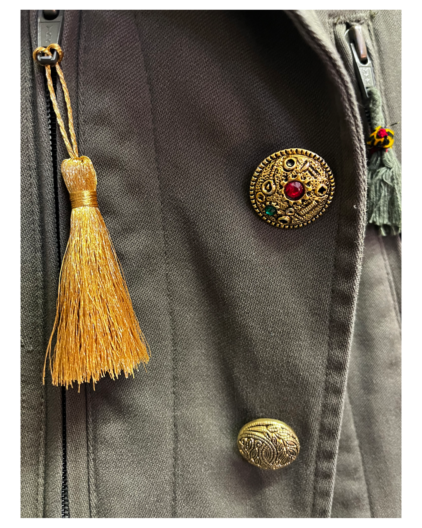 Chaqueta militar encerada