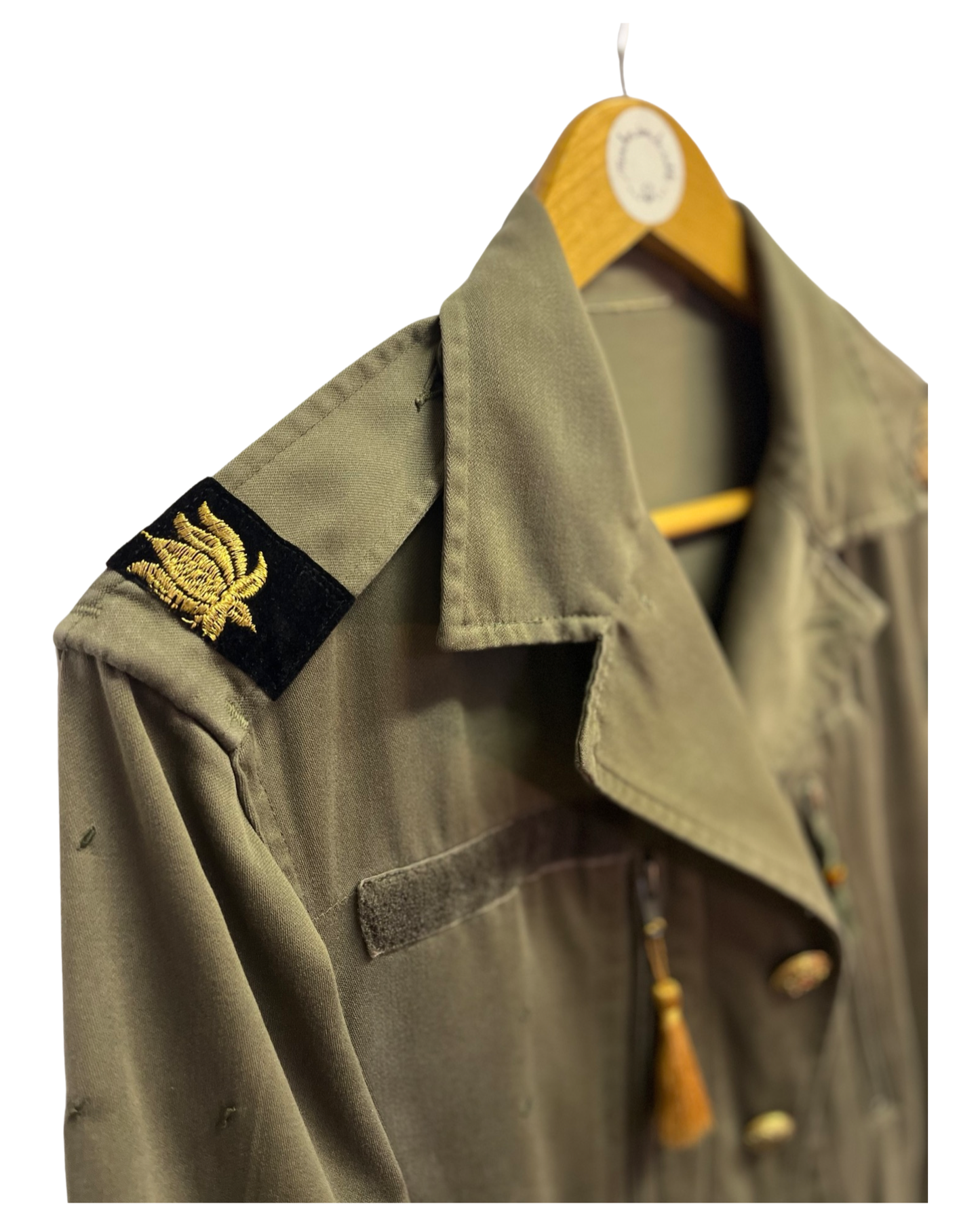 Chaqueta militar encerada