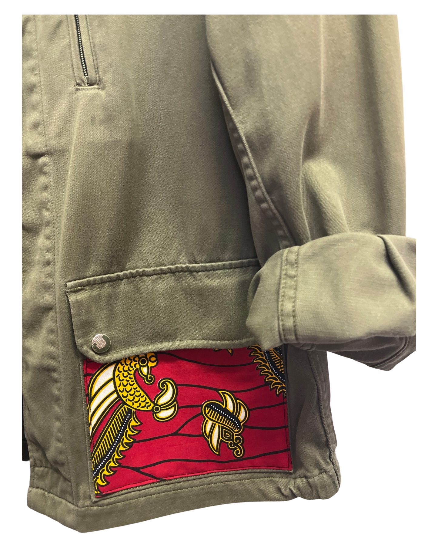 Chaqueta militar encerada