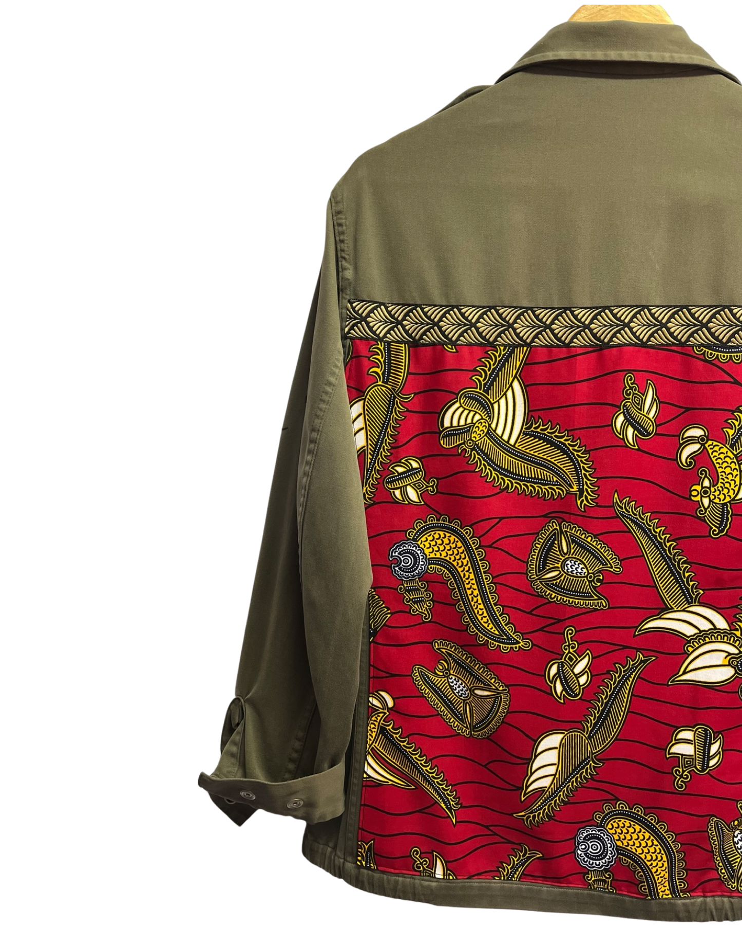 Chaqueta militar encerada