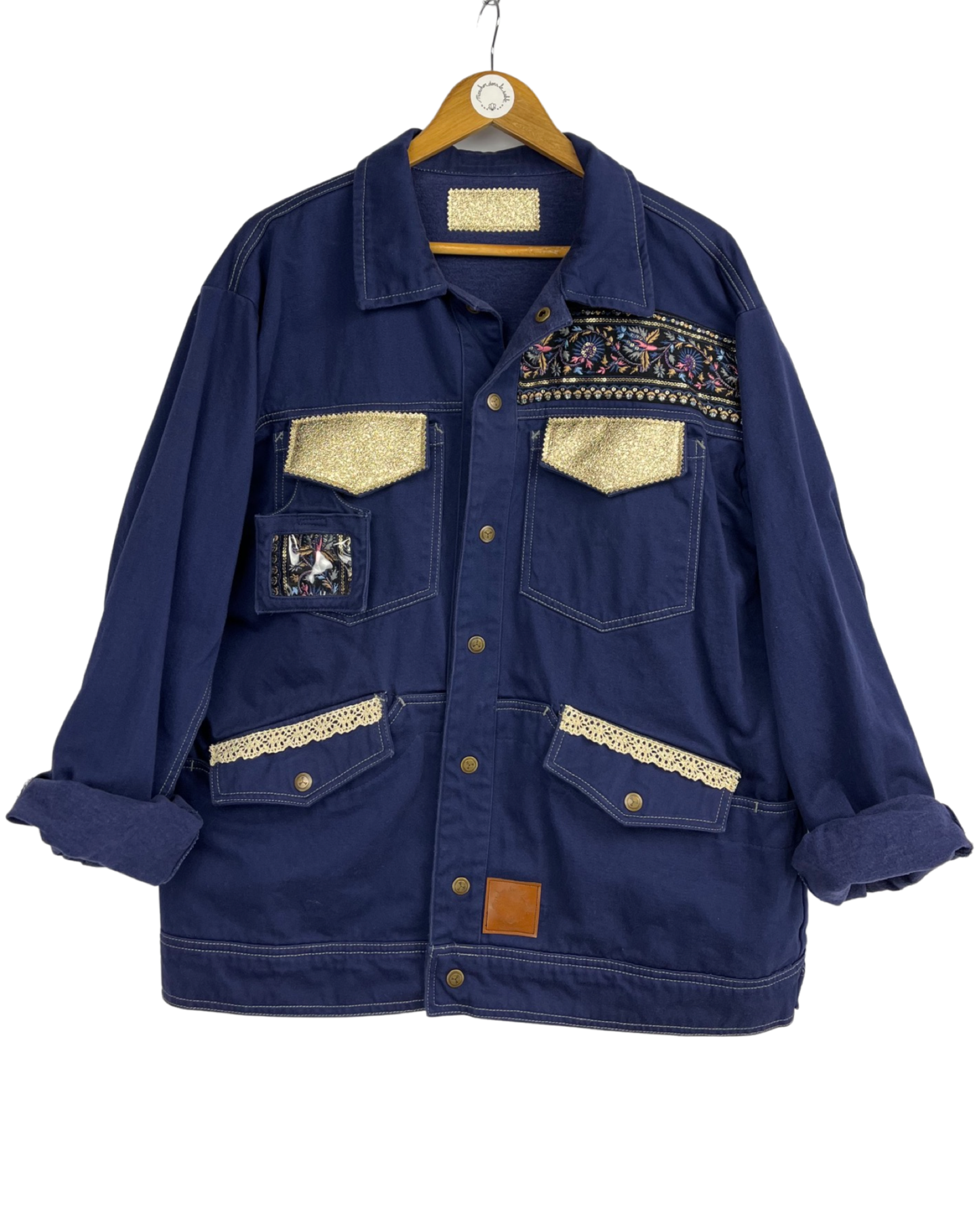 Vintage Dia de Muertos Denim Jacket