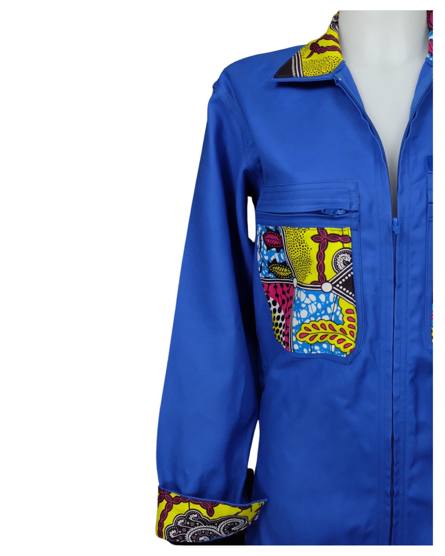 Upcycled Blue Work Overalls