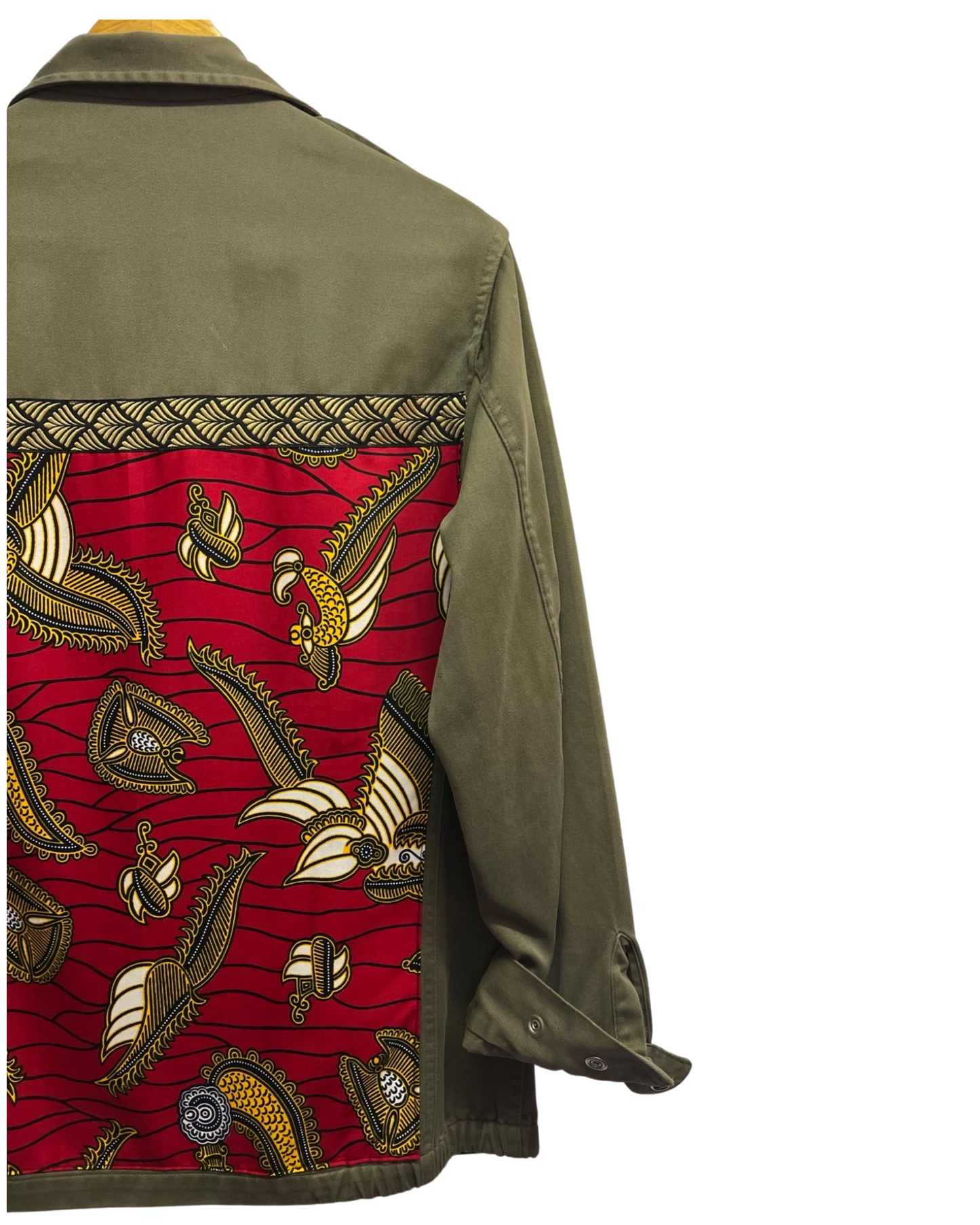 Chaqueta militar encerada
