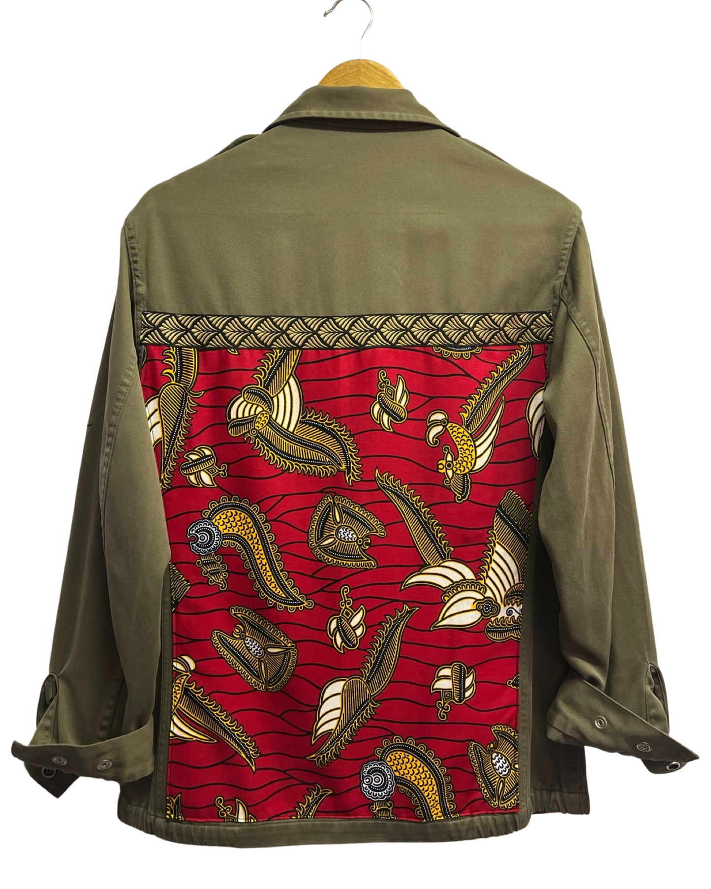 Chaqueta militar encerada