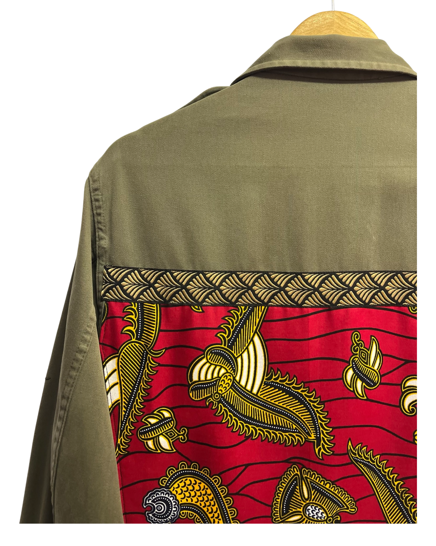 Chaqueta militar encerada
