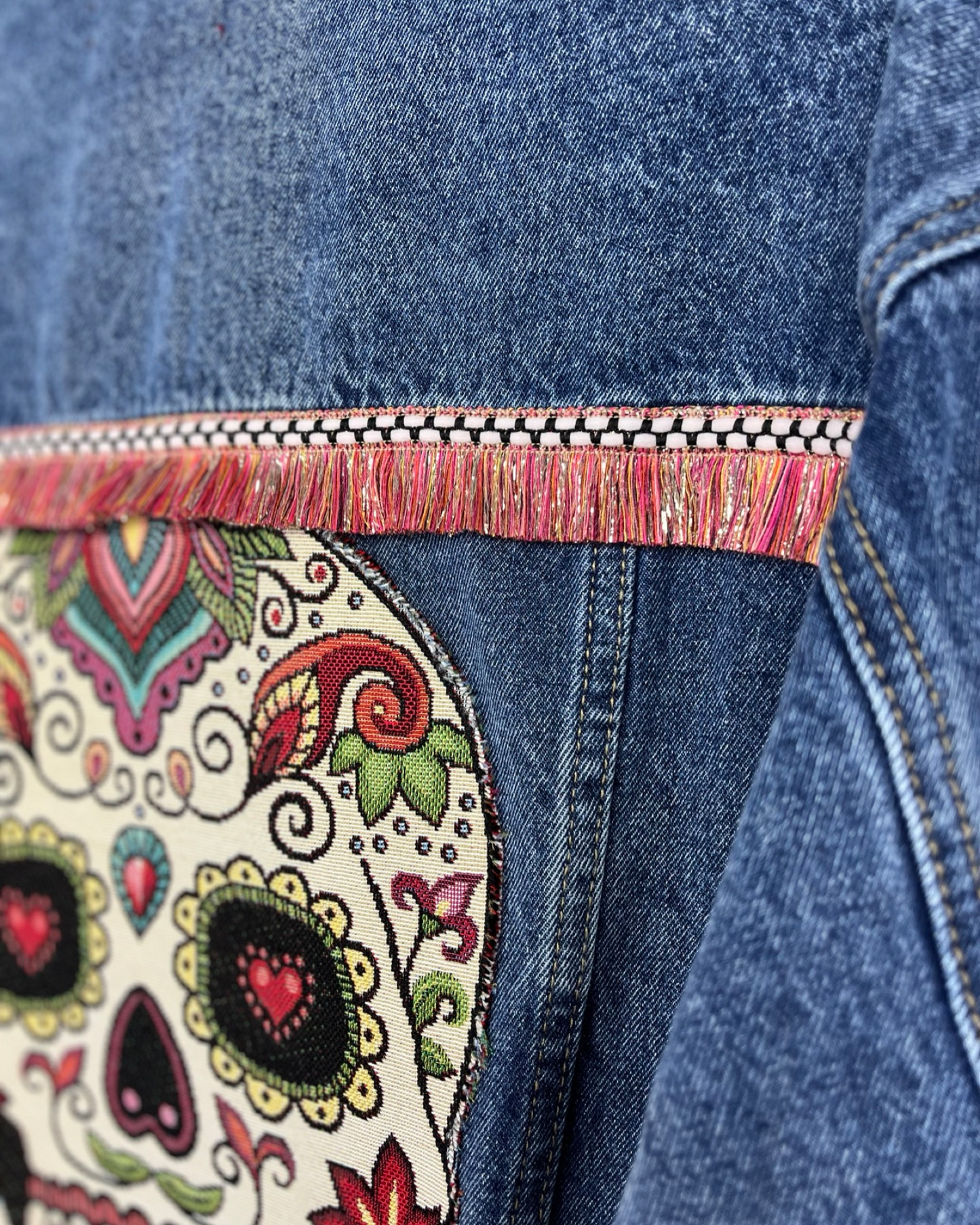 Dia de Muertos Denim Jacket
