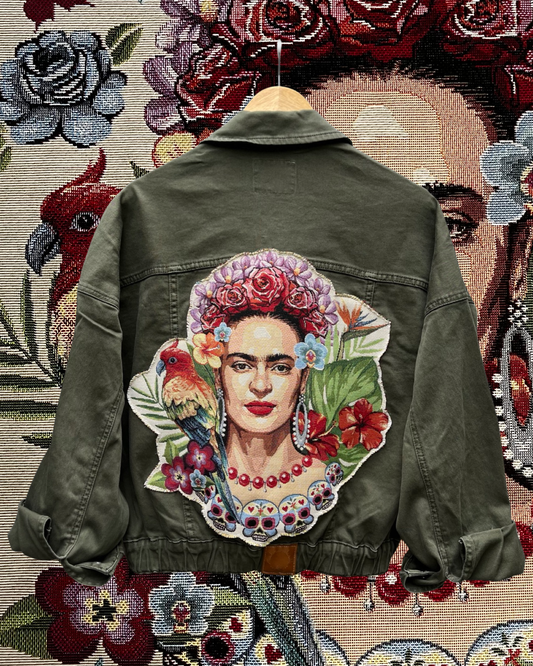 Khaki Frida Denim Jacket