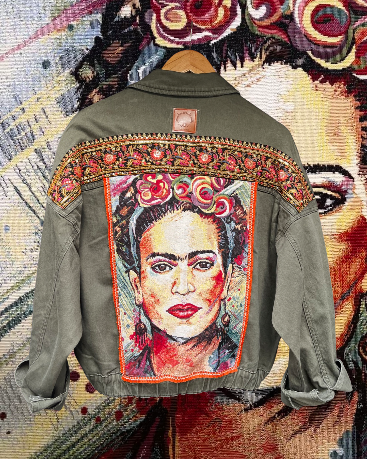 Khaki Frida Denim Jacket