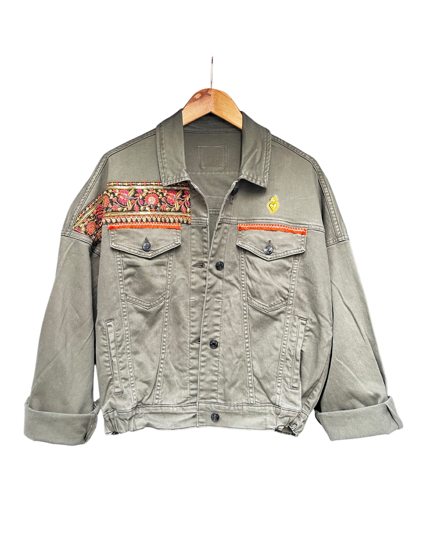 Veste en Jean Kaki Frida