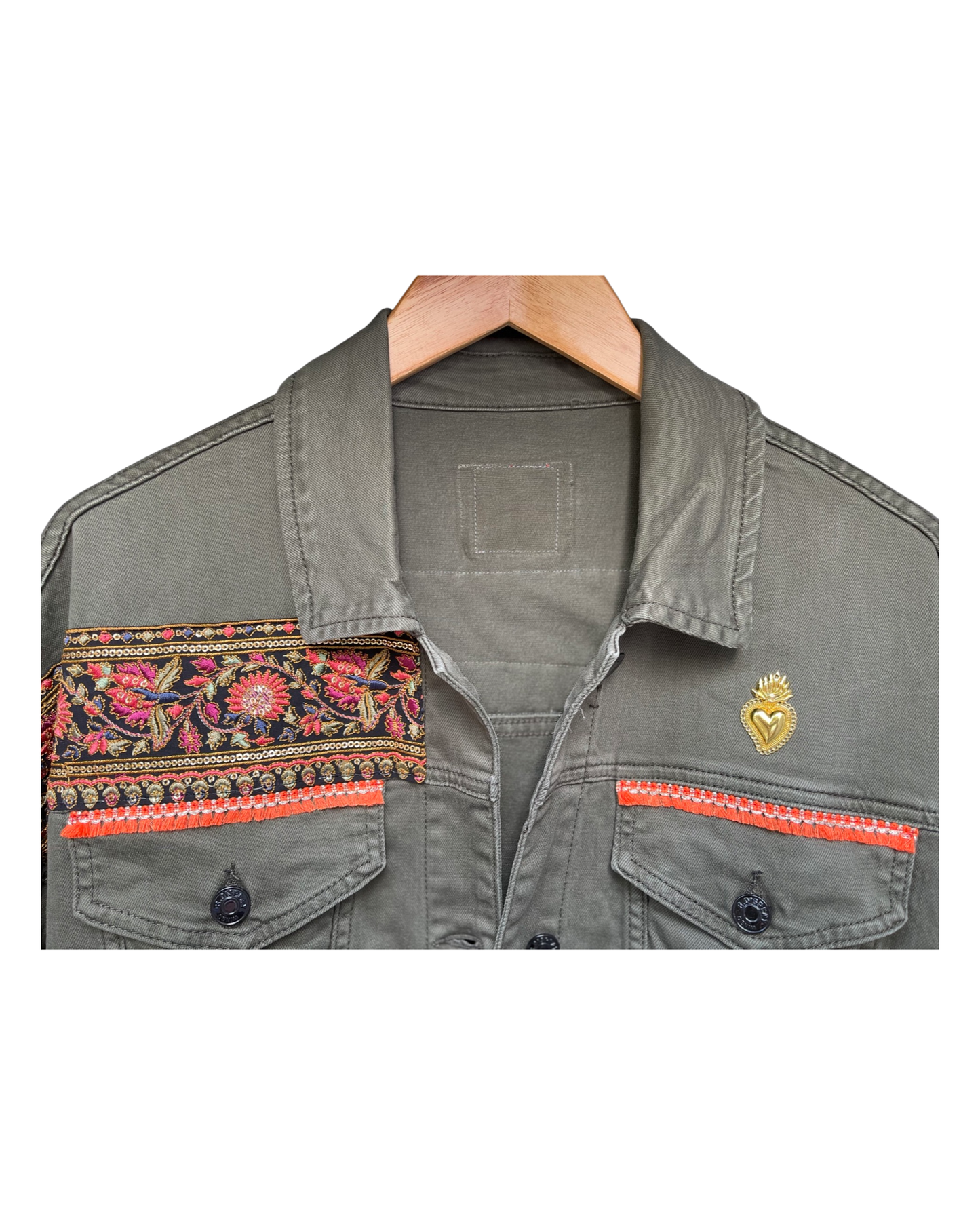 Veste en Jean Kaki Frida