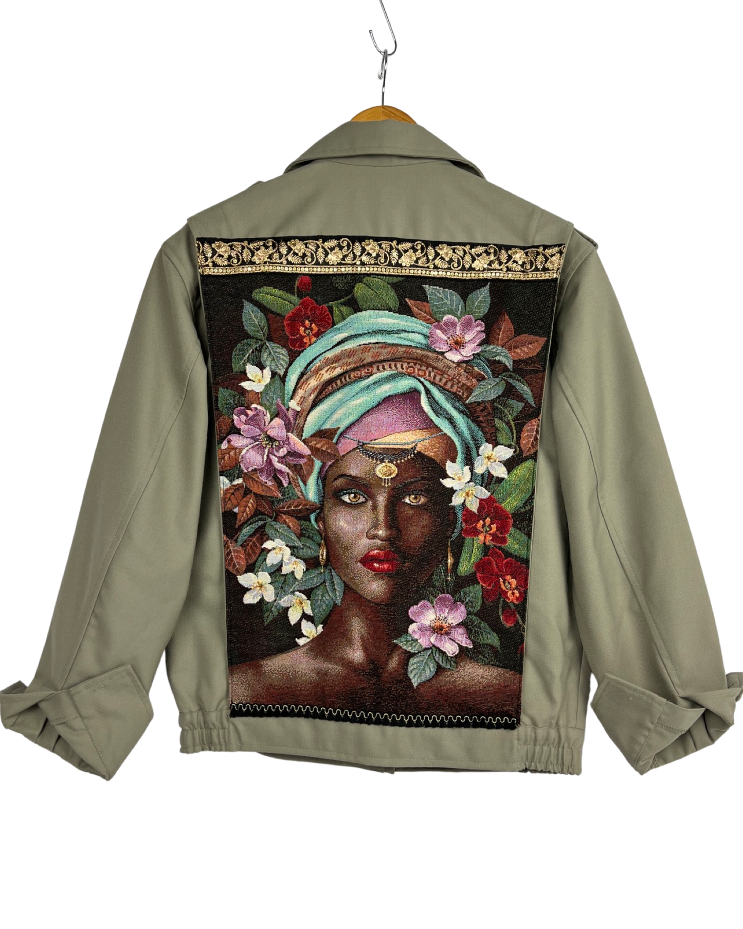 Chaqueta militar orquídea