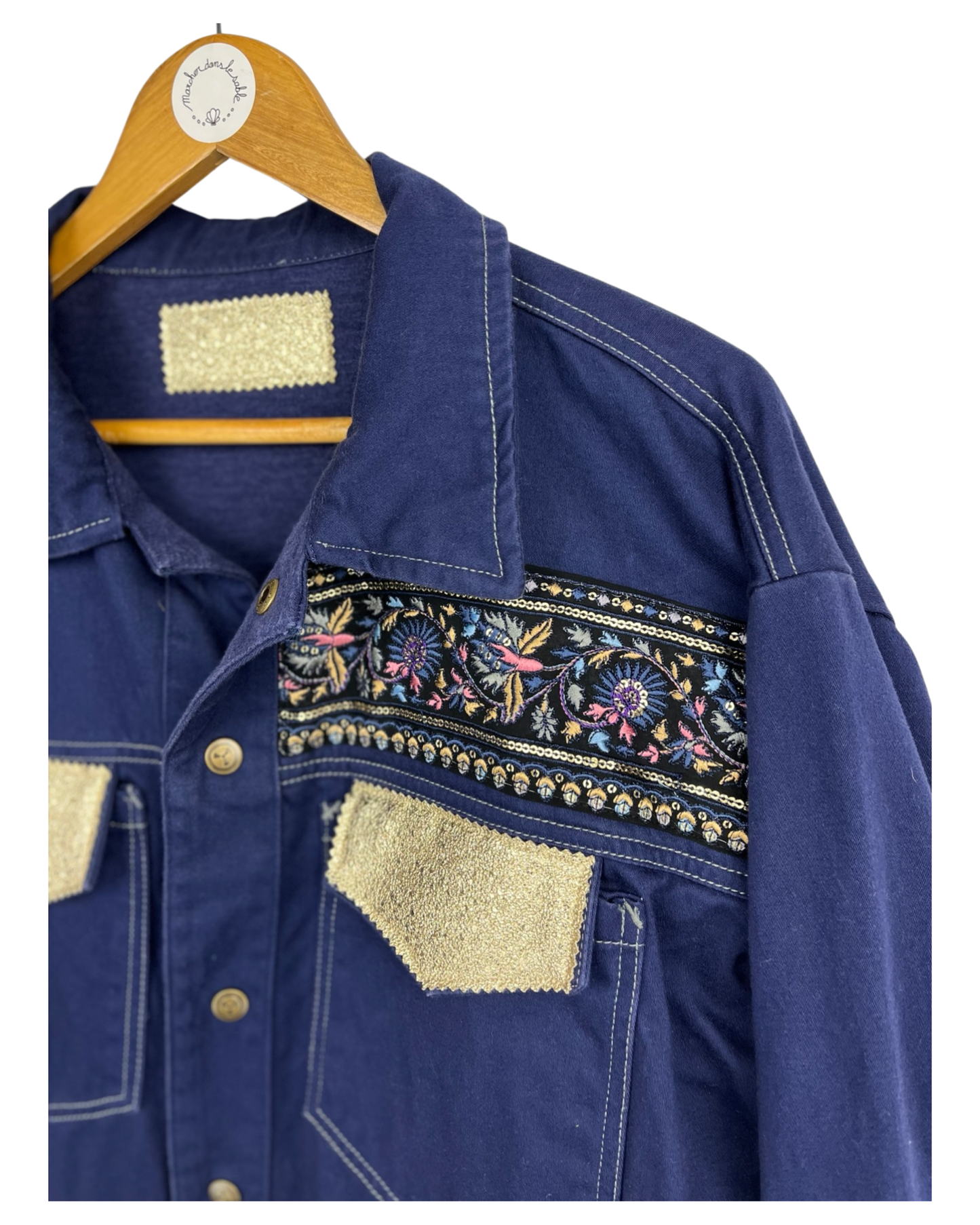 Veste en Jean Vintage Dia de Muertos