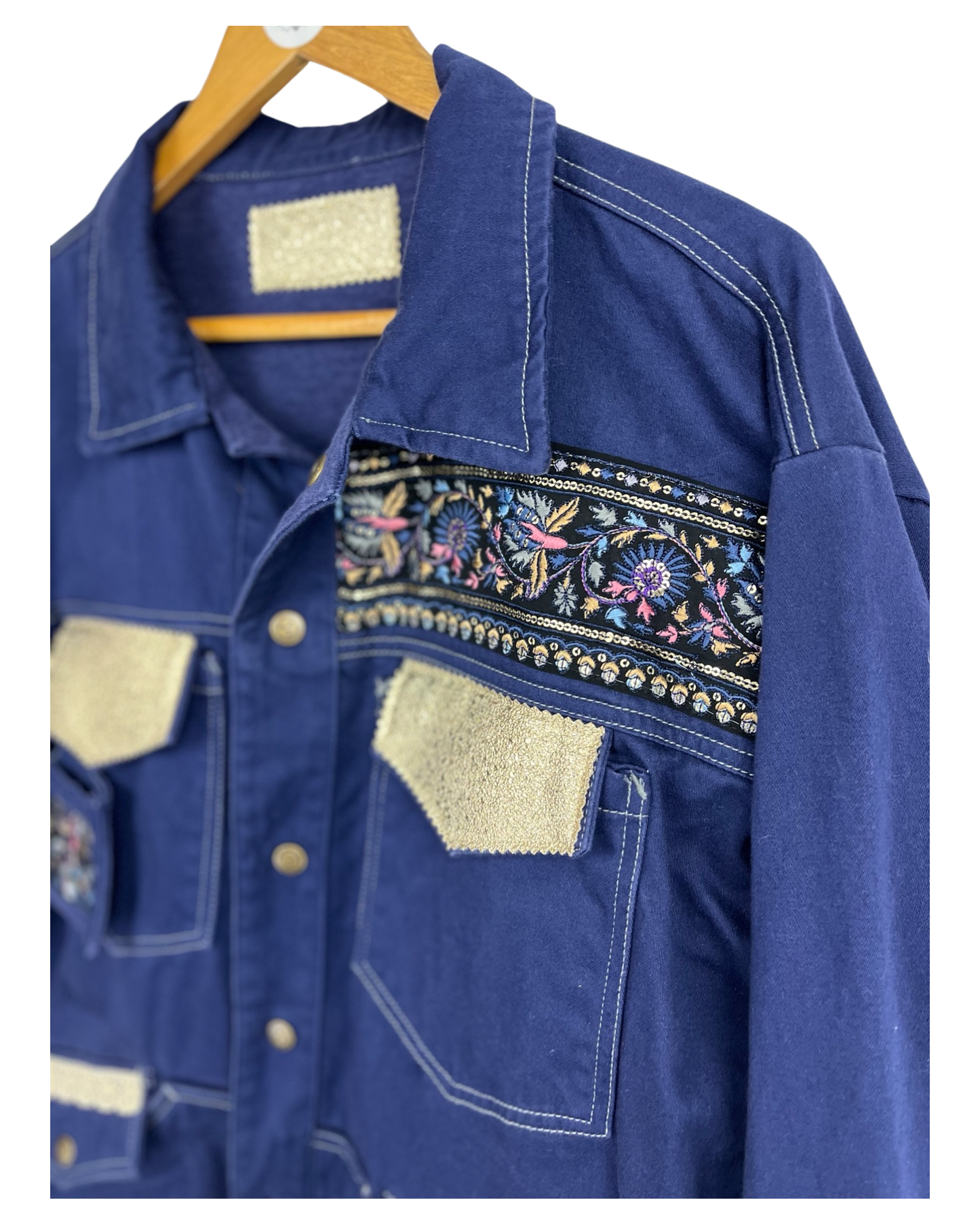 Veste en Jean Vintage Dia de Muertos